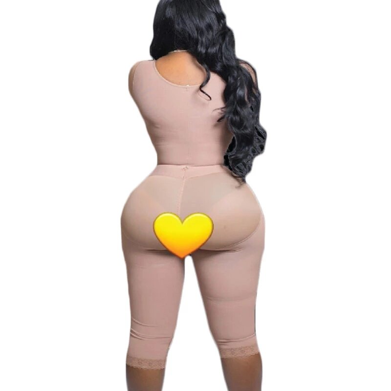 Compression Body Shaper - Manufacturer - High Spandex Knit Flat Belly Full Body Slim Logo Bodysuit