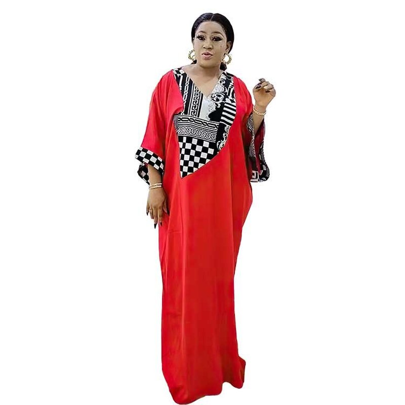 Muslim Plus Size Robe - Manufacturer - European American Cross-border African Print Loose Long Dress