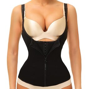 Waist Trainer Corset Vest - Manufacturer - ChaoRong Zipper Cincher Tummy Control Sports Girdle