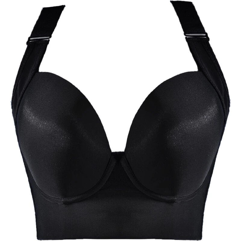 Deep Cup Back Fat Bra - Manufacturer - Push up Shaper Full Back Coverage Seamless Plus Size