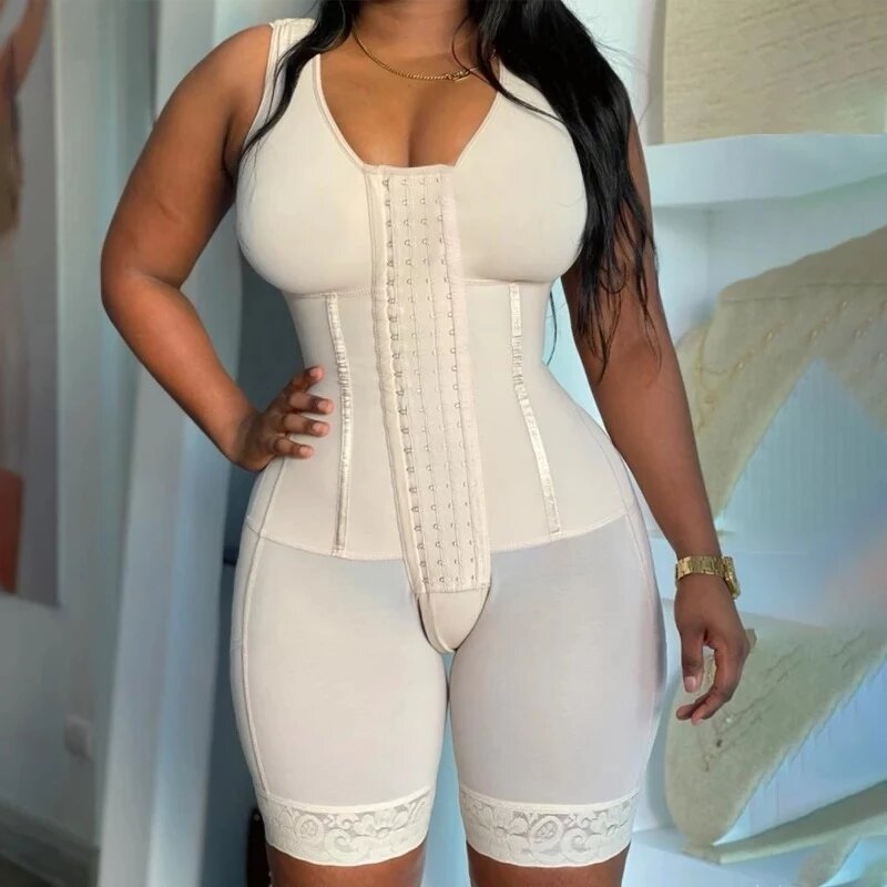 Seamless Full Body Shapewear - Manufacturer - Fajas Colombianas Plus Size Thong Slimming Bodysuit