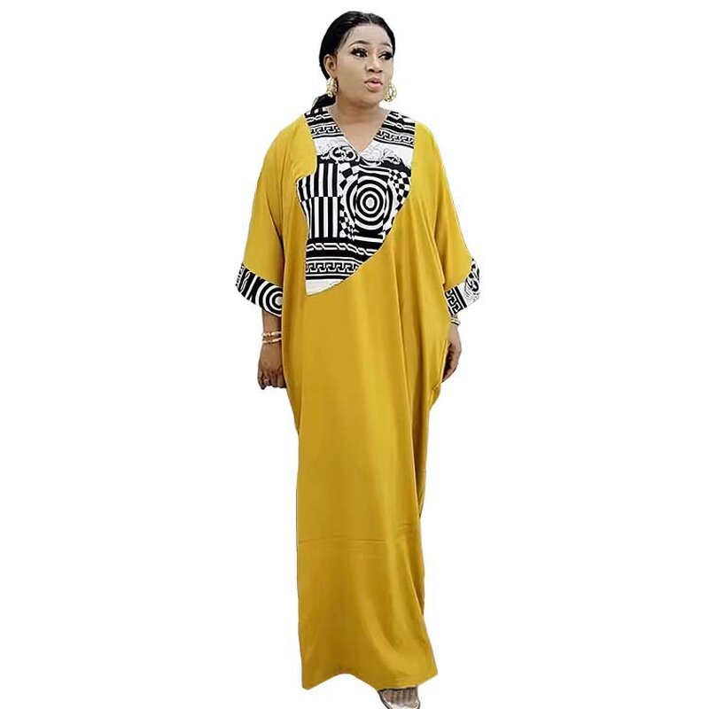 Muslim Plus Size Robe - Manufacturer - European American Cross-border African Print Loose Long Dress