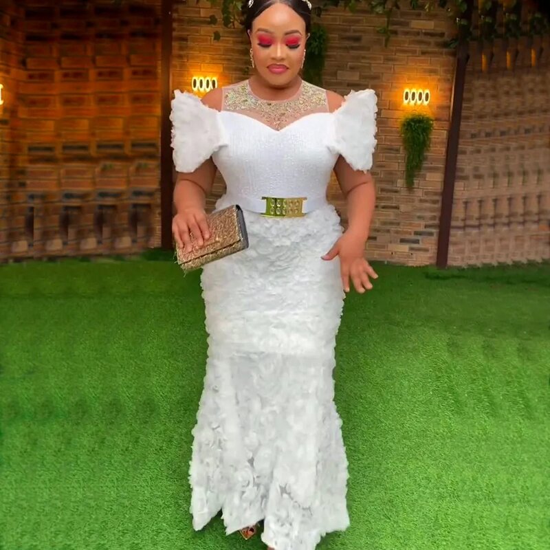 Turkey African Sequin Gown - Manufacturer - Plus Size Elegant Wedding Party Long Ankara Dress