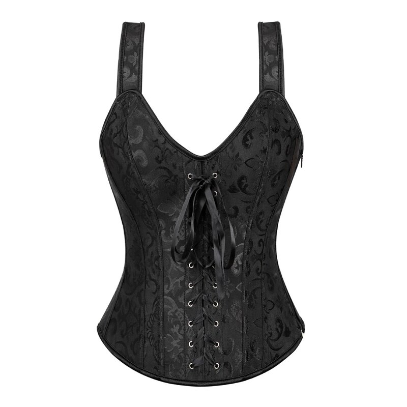 Lace up Overbust Corset - Manufacturer - Sexy Strap Shaper Fashion Shoulder Straps Tank Corset