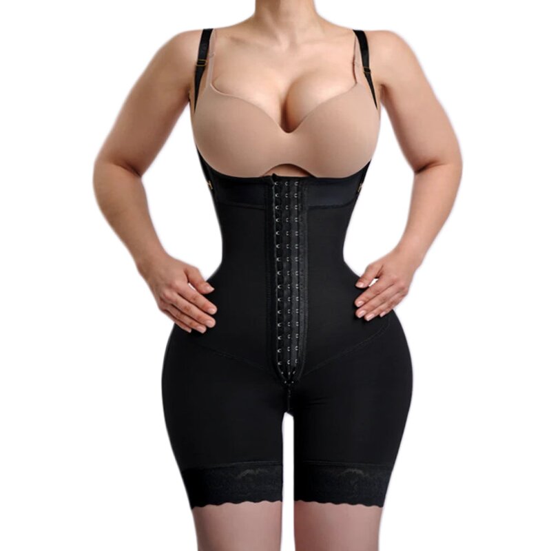 Hourglass Post Surgery Girdle - Manufacturer - Rib-height Mid-leg Fajas Colombianas Body Shaper