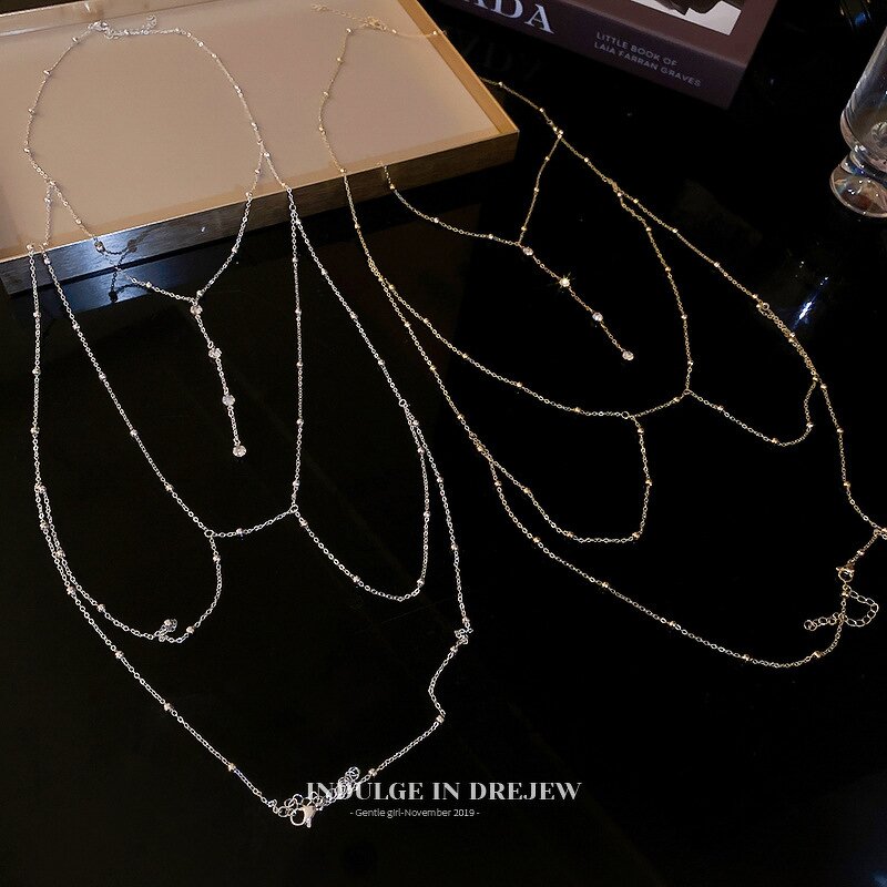 Hip-Hop Cuban Link Necklace - Manufacturer - Men's Stainless Steel Zircon Flip Box Buckle Gold Plated