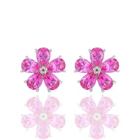 Lab Emerald Silver Ring - Manufacturer - 18K White Gold Plated Egg-Shaped Oval Factory Direct Fine Ring