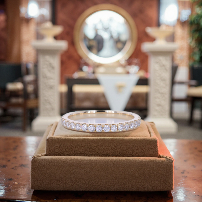 Lab Diamond Wedding Rings - Manufacturer - Luxury 18K Gold Plated Couples Men Women Engagement Bands