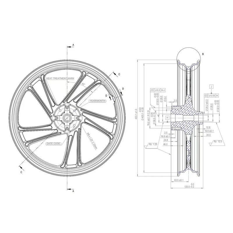 Motorcycle ABS Gear Rings - Manufacturer - 2-Wheeled Anti-locked Braking System Custom Auto Parts