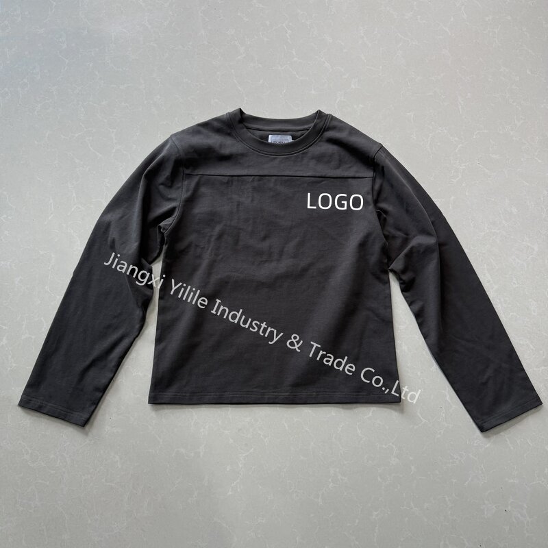 Men's Longsleeve T-Shirt - Manufacturer - TS3710 280GSM Cotton Drop Shoulder Boxy Embroidery Custom