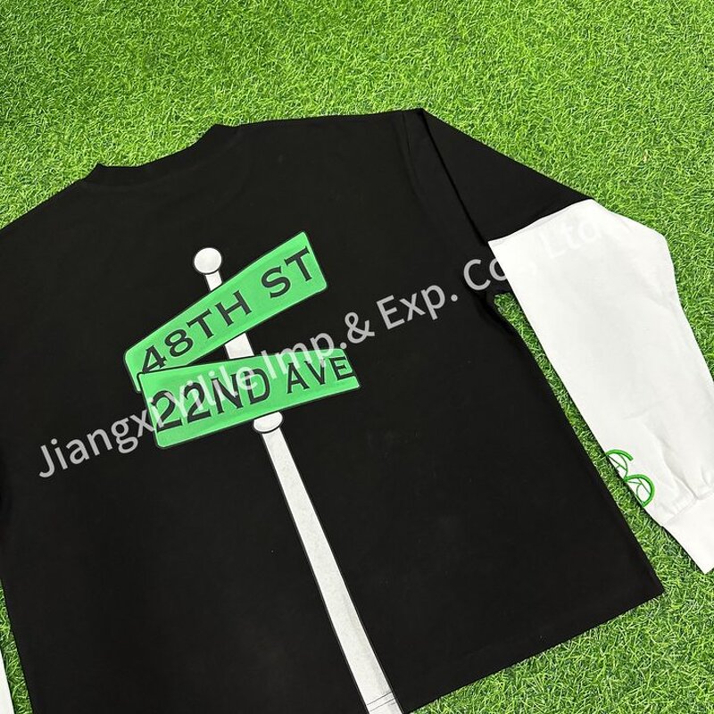 Men's Longsleeve Shirt - Manufacturer - TS2233 100% Cotton O-Neck DTG Print Embroidered Custom