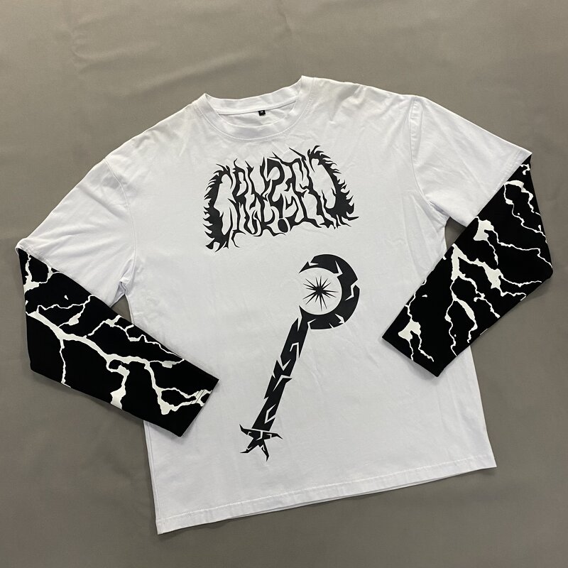 Men's Long Sleeve T Shirt - Manufacturer - TS2928 100% Cotton Double Layer Oversized Custom Print