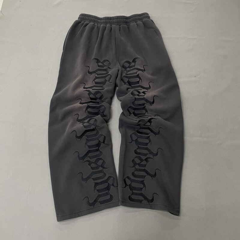 Men's Joggers Pants - Manufacturer - PT1180 Custom Embroidery Loose Oversize Baggy Sweat Pants