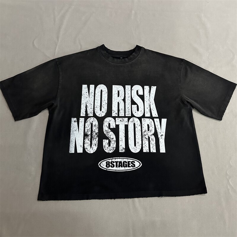 Unisex T Shirt - Manufacturer - TS1888 Heavyweight Cotton Sunfaded Washed DTG Print Oversized