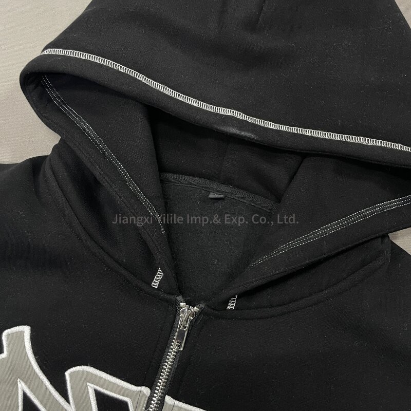 Tracksuit - Manufacturer - TT507 Winter Fleece Custom Logo Printing Sweatpants Hoodie Set