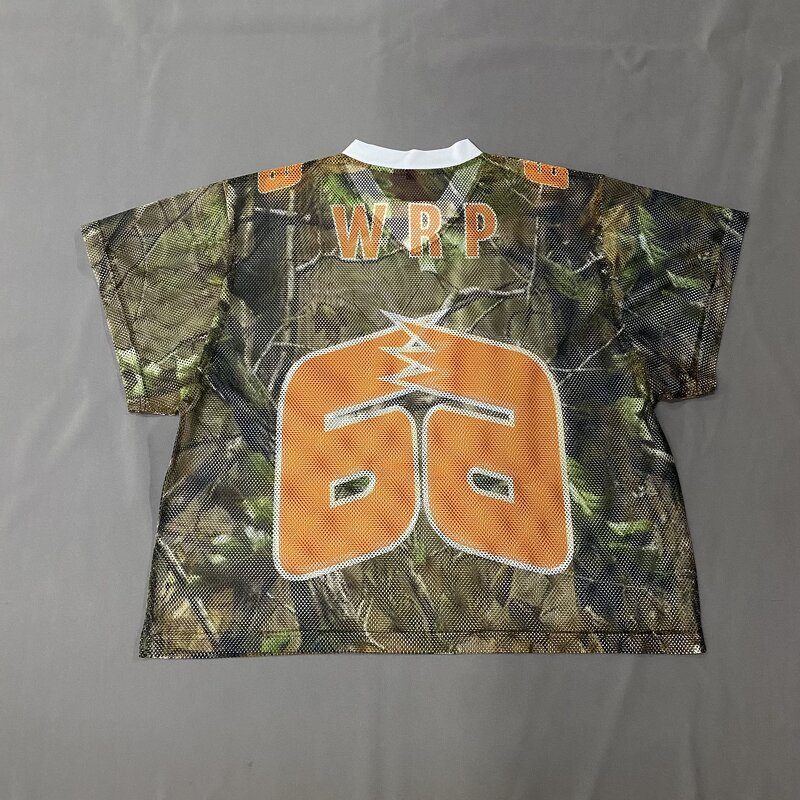 Men's T-shirt - Manufacturer - TS2239 V Neck Quick Dry Oversized Boxy Mesh Soccer Basketball