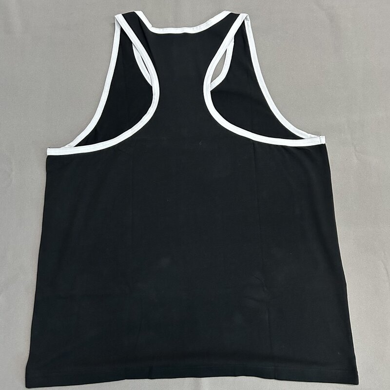 Men's Hollow Tank Tops - Manufacturer - TK716 100% Cotton Gym Fitness Ribbed Absorb Sweat