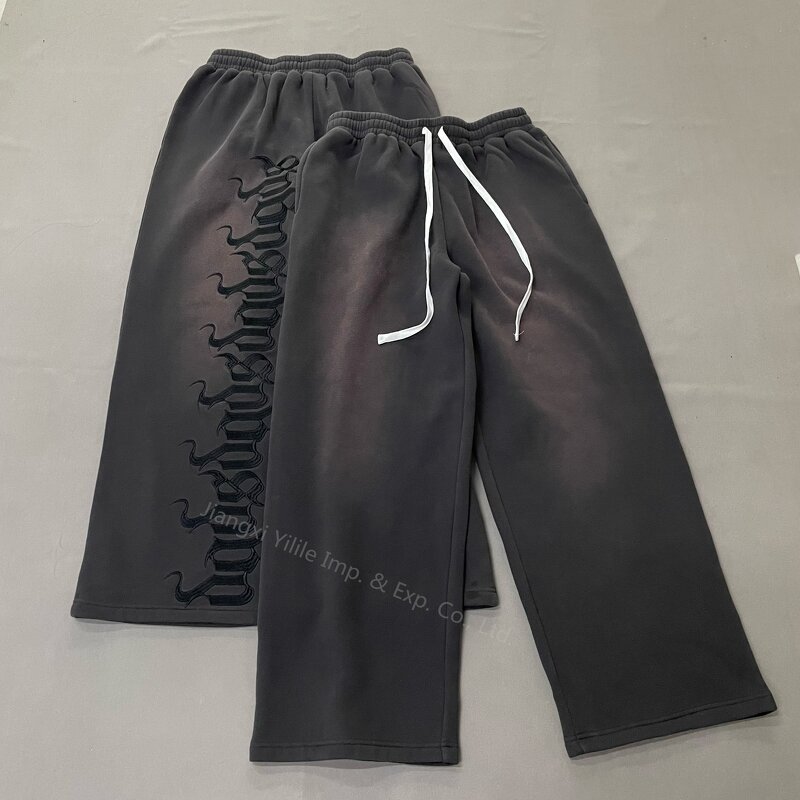 Men's Joggers Pants - Manufacturer - PT1180 Custom Embroidery Loose Oversize Baggy Sweat Pants