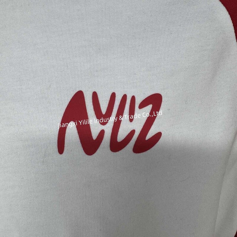 Men's Long Sleeve T-Shirt - Manufacturer - TS2595 100% Cotton Raglan Crew Neck Custom Logo