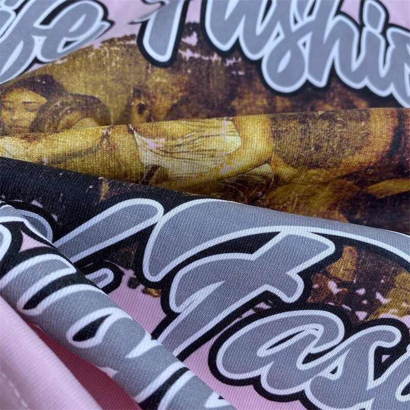 Men's T-Shirts - Manufacturer - TS2425 Heavy Cotton Acid Wash Vintage Double Layer Graphic Print