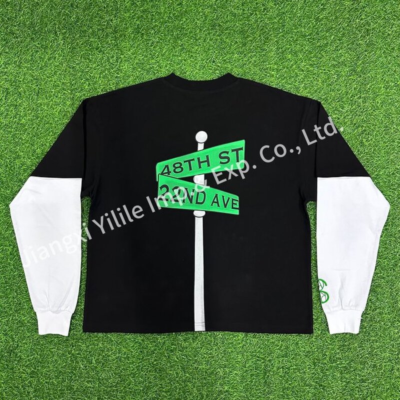 Men's Longsleeve Shirt - Manufacturer - TS2233 100% Cotton O-Neck DTG Print Embroidered Custom