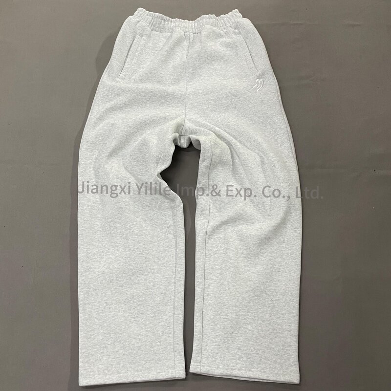 Men's Sweatpants - Manufacturer - PT687 100% Cotton 310g Wide Leg Drawstring Plus Size Custom
