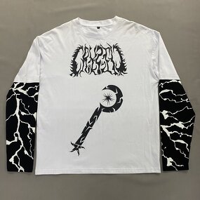 Men's Long Sleeve T Shirt - Manufacturer - TS2928 100% Cotton Double Layer Oversized Custom Print