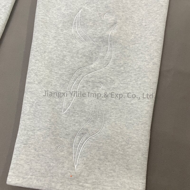 Men's Sweatpants - Manufacturer - PT687 100% Cotton 310g Wide Leg Drawstring Plus Size Custom