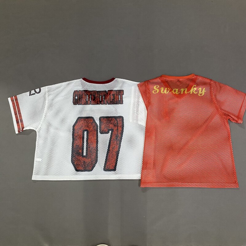 Men's T-shirt - Manufacturer - TS2220 Oversized Mesh Sport Jersey Cropped Boxy Custom Print