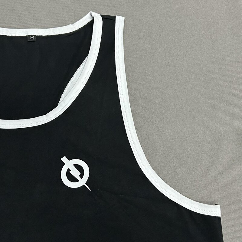 Men's Hollow Tank Tops - Manufacturer - TK716 100% Cotton Gym Fitness Ribbed Absorb Sweat