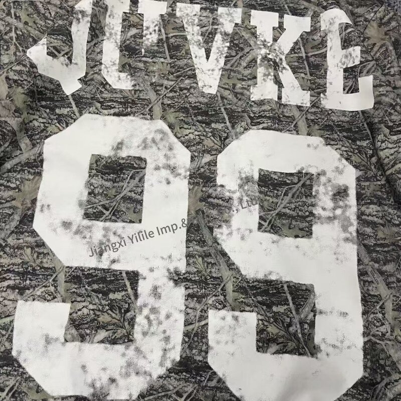 Men's Long Sleeve Tshirt - Manufacturer - TS2696 Waffle Hip Hop Double Layer Oversized Graphic Print