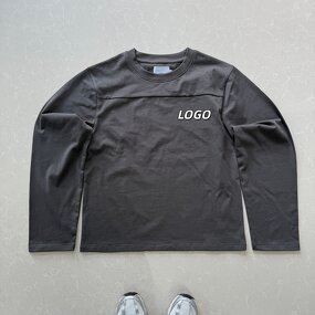 Men's Longsleeve T-Shirt - Manufacturer - TS3710 280GSM Cotton Drop Shoulder Boxy Embroidery Custom