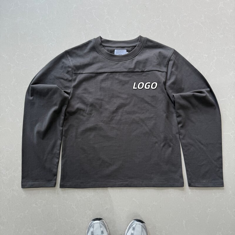 Men's Longsleeve T-Shirt - Manufacturer - TS3710 280GSM Cotton Drop Shoulder Boxy Embroidery Custom