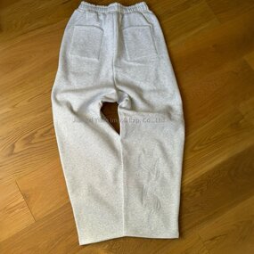 Men's Sweatpants - Manufacturer - PT687 100% Cotton 310g Wide Leg Drawstring Plus Size Custom
