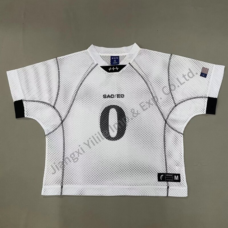 Men's Football Jersey - Manufacturer - TS2186 Cropped Mesh Sublimation Embroidery Contrast