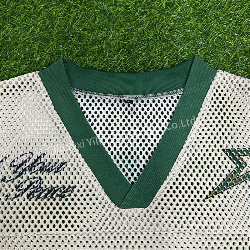 Men's Jersey - Manufacturer - TS3203 Polyester Cropped Retro Soccer Oversized American Mesh