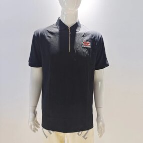 Men's Long Sleeve Polo - Manufacturer - PL509 Athletic Breathable Cotton 1/4 Zip Jogging