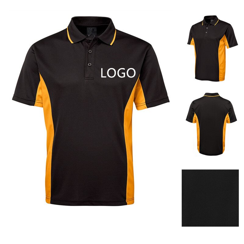 Men's Polo T-Shirts - Manufacturer - PL073 100% Polyester Two Color School Working Uniform