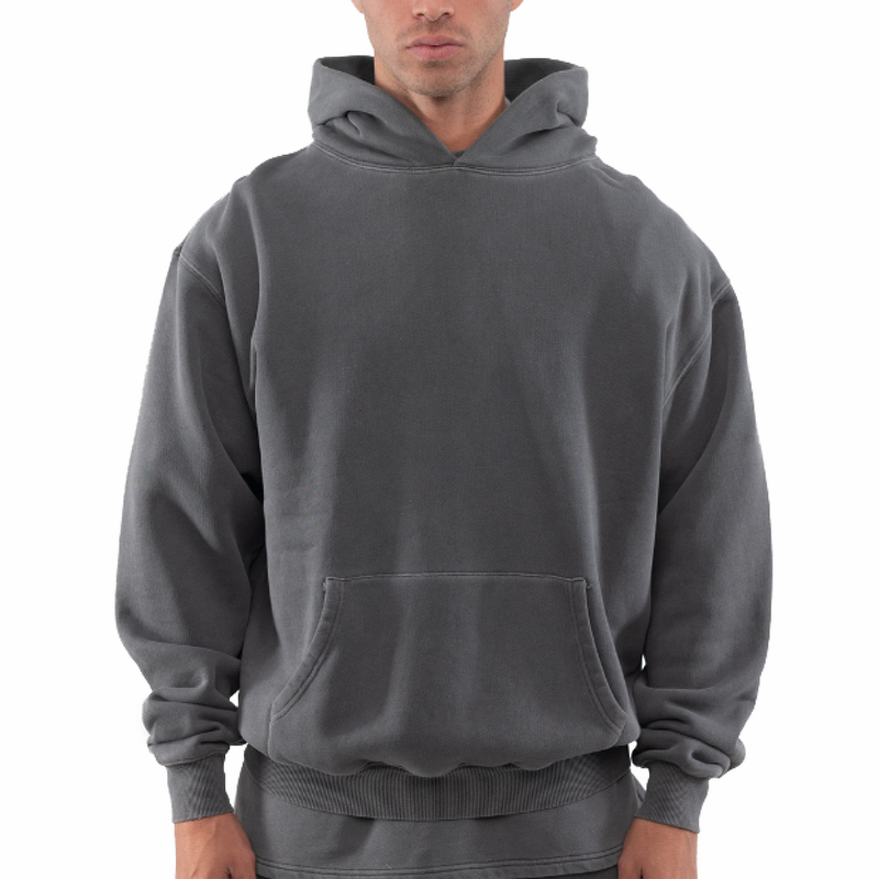 Men's Pullover Hoodie - Manufacturer - HD1284 100% Cotton Heavyweight Puff Print Oversize Custom