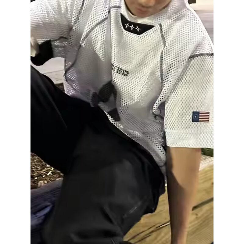 Men's Football Jersey - Manufacturer - TS2186 Cropped Mesh Sublimation Embroidery Contrast