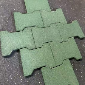 Dog Bone Rubber Tiles - Manufacturer - Customized Safety Anti-Slip Stable Paving