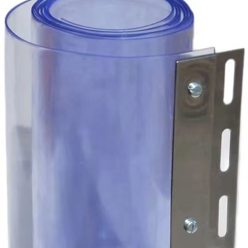 PVC Strip Curtain - Manufacturer - 3mm Transparent with Hanger System Door