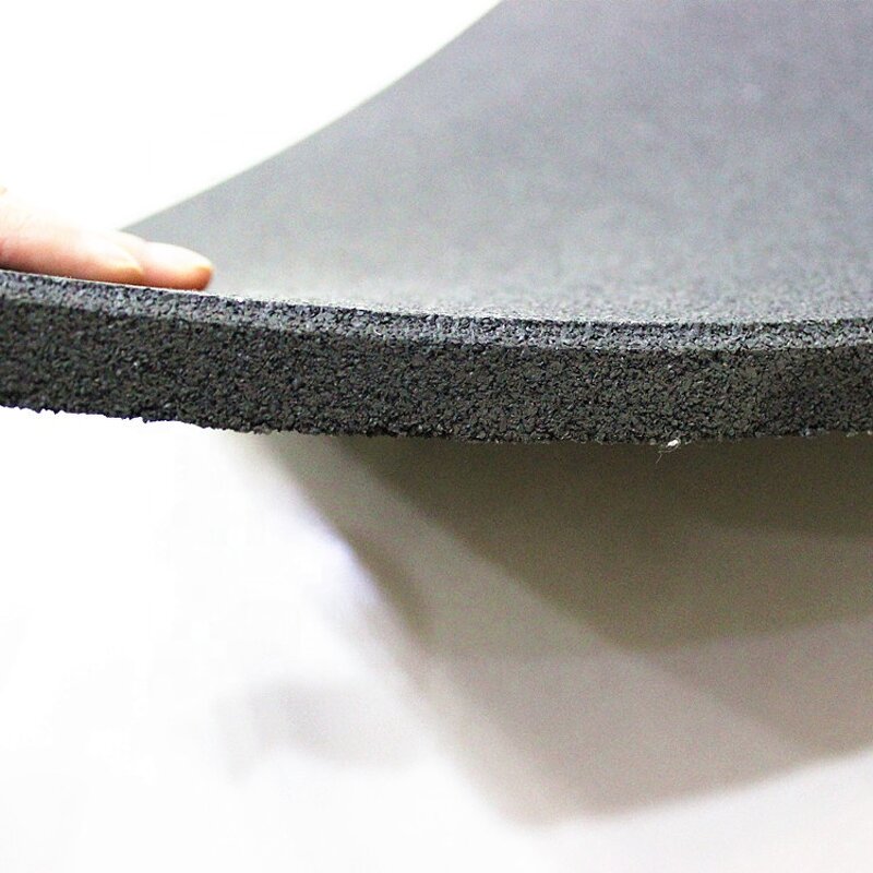 Gym Rubber Mat - Manufacturer - 15mm Black Non-Slip Treadmill Flooring Tile