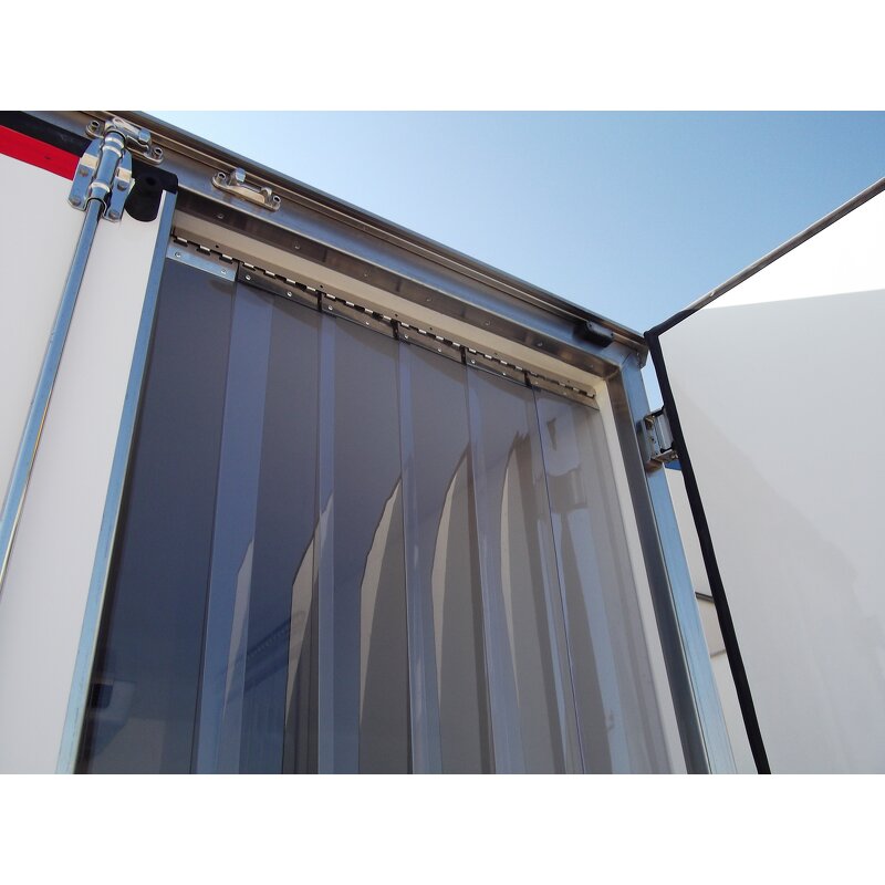 PVC Strip Curtain - Manufacturer - 3mm Transparent with Hanger System Door