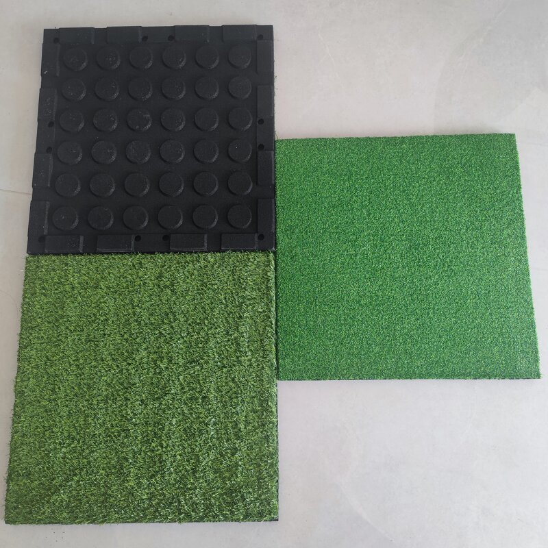 Artificial Turf - Manufacturer - 50mm Black Green Grass Fitness Room Synthetic Lawn