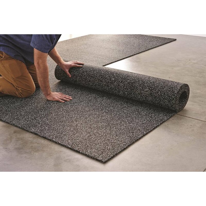 Gym Rubber Flooring - Manufacturer - 3-12mm Indoor EPDM Roll Fitness Floor Mat