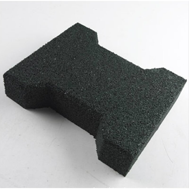 Rubber Pavers - Manufacturer - 45mm Grey Dog Bone Outdoor Playground Floor