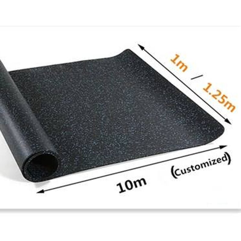 Gym Rubber Floor Mat - Manufacturer - Wear Resistant ISO Black Toxic Layer Surface