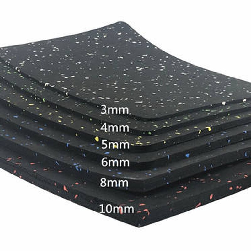 Gym Rubber Floor Mat - Manufacturer - Wear Resistant ISO Black Toxic Layer Surface