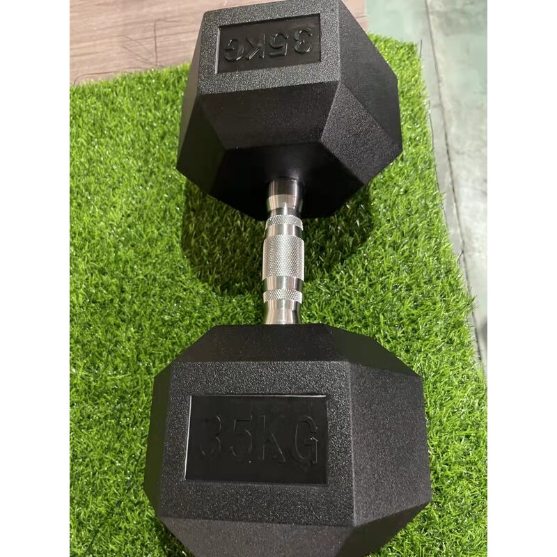 Hex Dumbbell - Manufacturer - Gym Home Fitness Rubber Hexagonal Set Weights